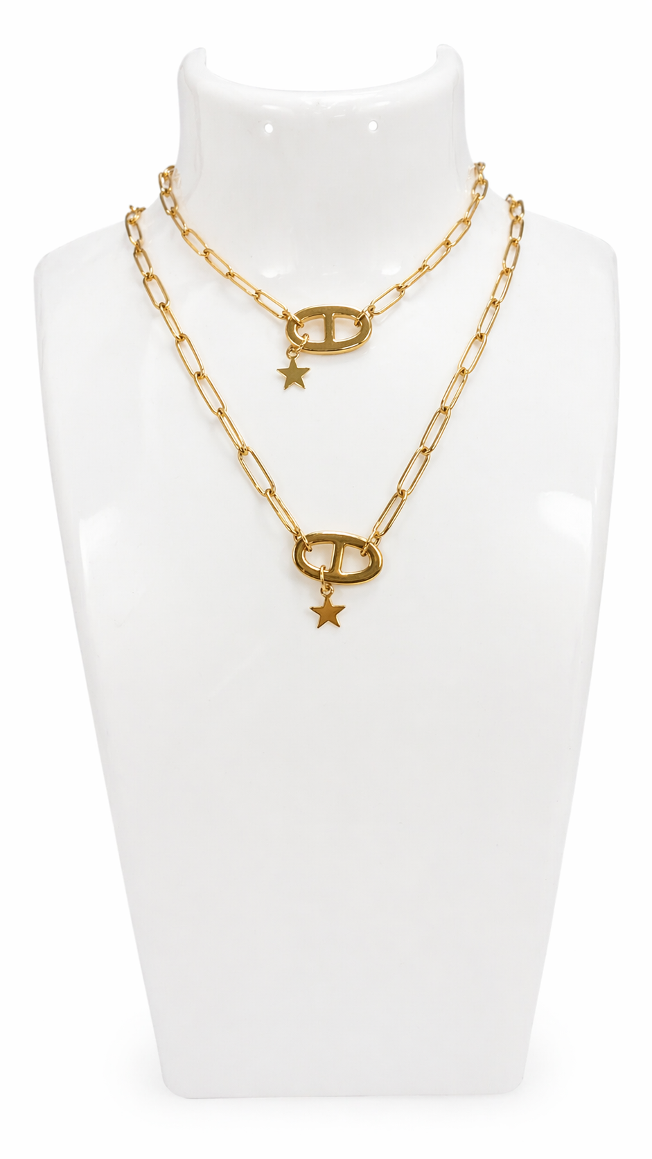 ensemble collier & bracelet maille marine
